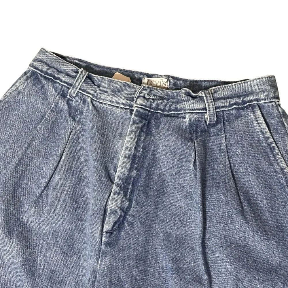 Vintage Levi's Sportswear High Rise Mom Jeans Denim Pants Size 10 Womens Pleated